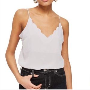 Topshop : Scalloped Cami
